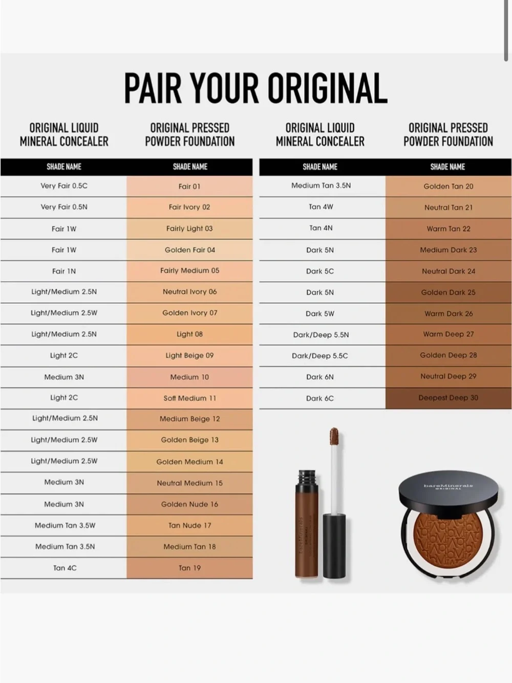 Bare Minerals concealer in light medium